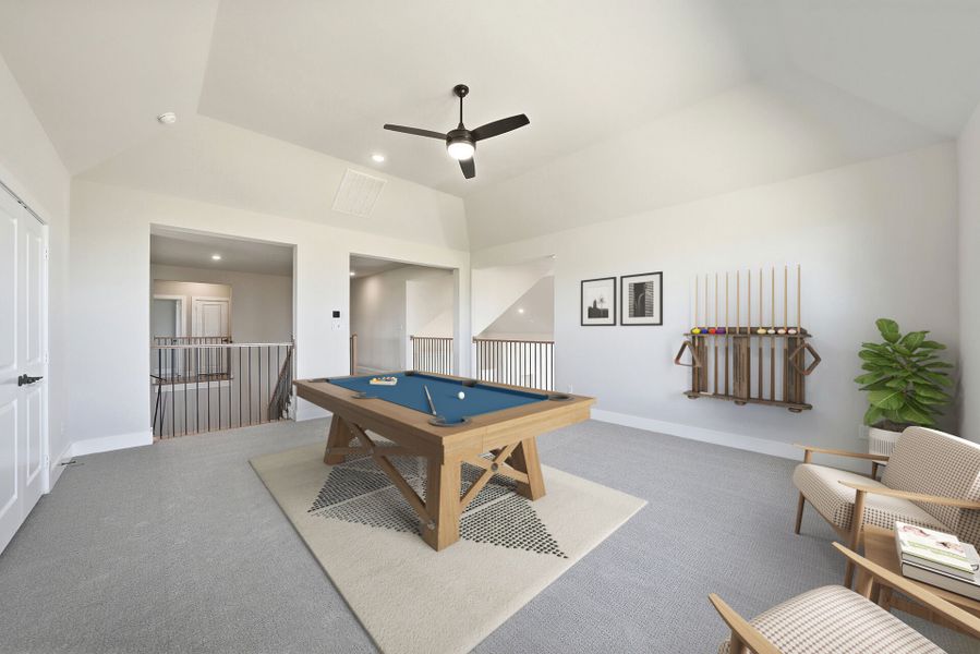 Furnished interior view inside a new home in Park Place - 80' Lots, Prosper (Image 16).