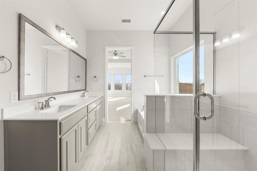 Furnished interior view inside a new home in Brookshire at Legacy Hills, Celina (Image 13).