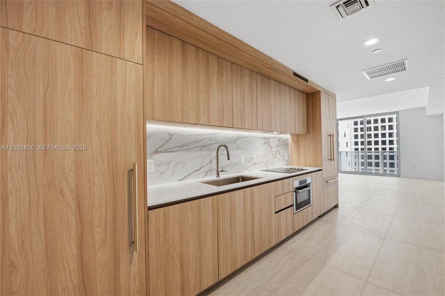 Furnished interior view inside a new home in , Miami (Image 11).