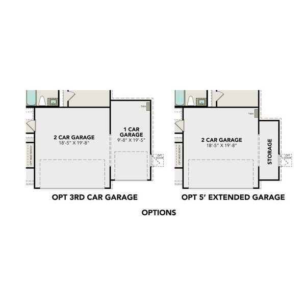 2D floor plan layout for the The Frio by Davidson Homes LLC in The Villages at WestPointe, Dayton, TX (Image 5).