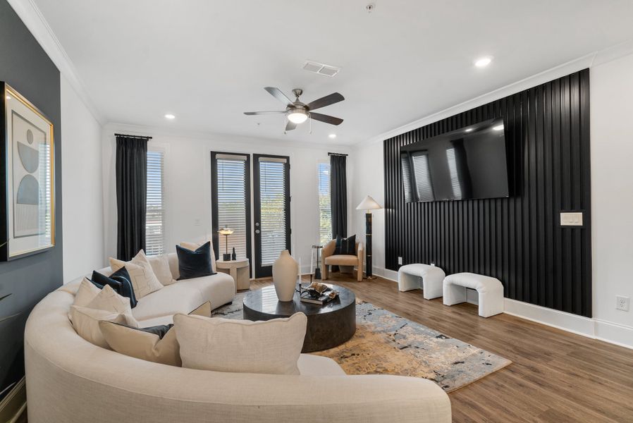 Representative furnished interior of a home built from the The Barnsley I by The Providence Group in IveyBrooke, Alpharetta (Image 14).