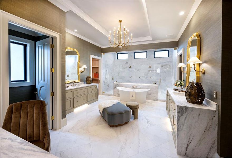 Furnished interior view inside a new home in , Southlake (Image 18).