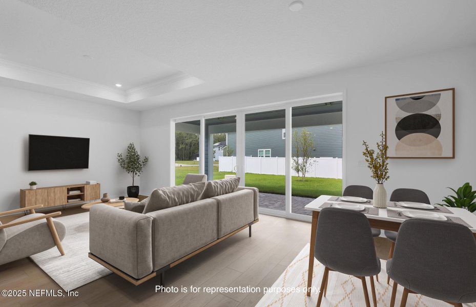 Furnished interior view inside a new home in The Preserve at Bannon Lakes, St. Augustine (Image 10). Furnished interior view inside a new home in The Preserve at Bannon Lakes, St. Augustine (Image 10).