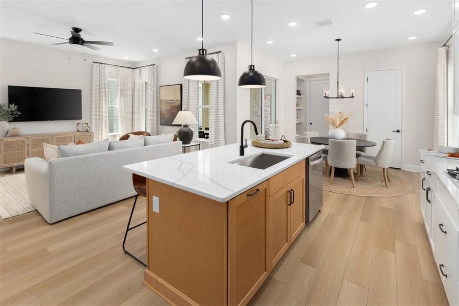 Furnished interior view inside a new home in Celebration - Island Village, Celebration (Image 22). Furnished interior view inside a new home in Celebration - Island Village, Celebration (Image 22).