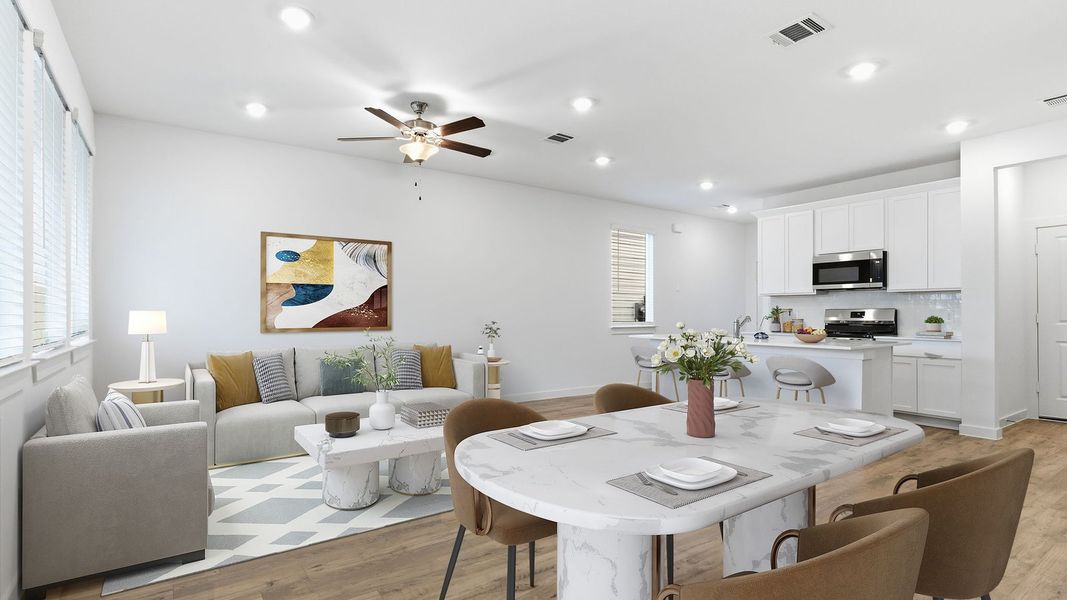 Furnished interior view inside a new home in Murphy Village, Missouri City (Image 8).