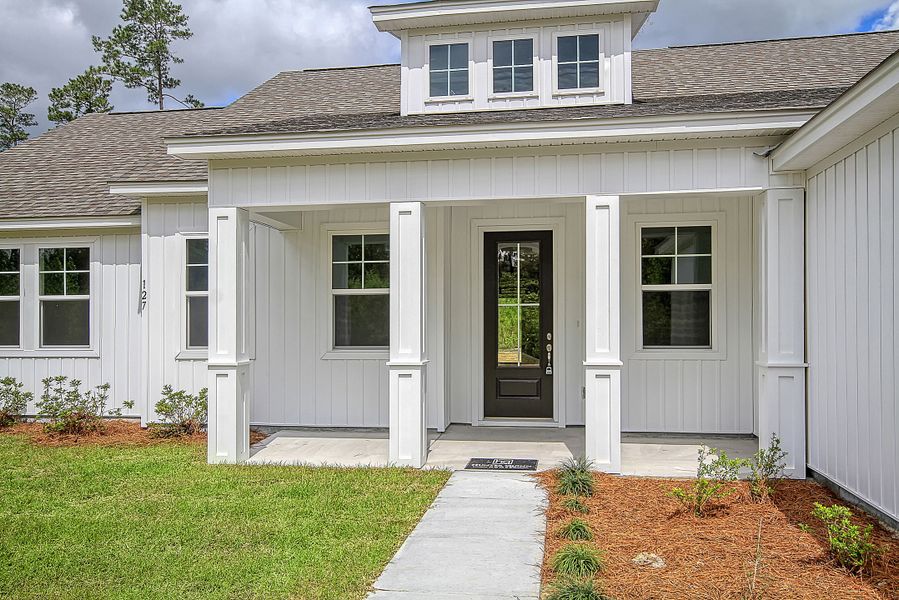 Representative exterior details of a home built from the Fischer by Hunter Quinn Homes in Beaufort County Homes, Beaufort (Image 25). Representative exterior details of a home built from the Fischer by Hunter Quinn Homes in Beaufort County Homes, Beaufort (Image 25).