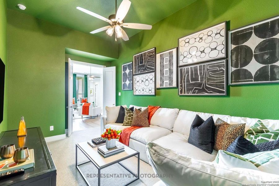 Furnished interior view inside a new home in Mont Blanc, Schertz (Image 12). Furnished interior view inside a new home in Mont Blanc, Schertz (Image 12).