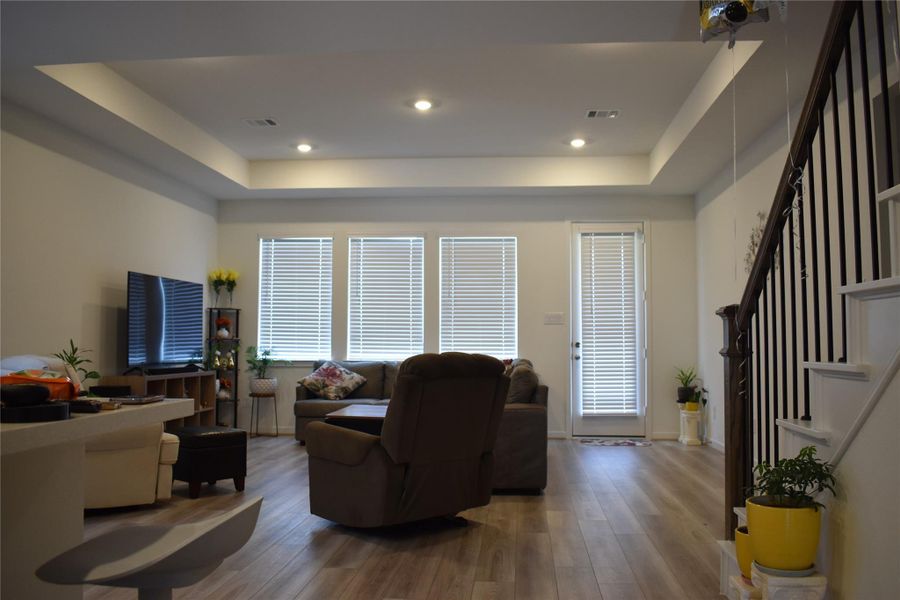 Furnished interior view inside a new home in Bridge Creek 45s and 50s, Cypress (Image 8). Furnished interior view inside a new home in Bridge Creek 45s and 50s, Cypress (Image 8).