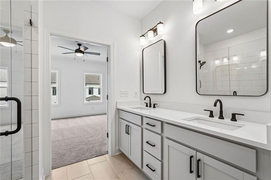 Furnished interior view inside a new home in Millcroft Townhomes, Buford (Image 19). Furnished interior view inside a new home in Millcroft Townhomes, Buford (Image 19).