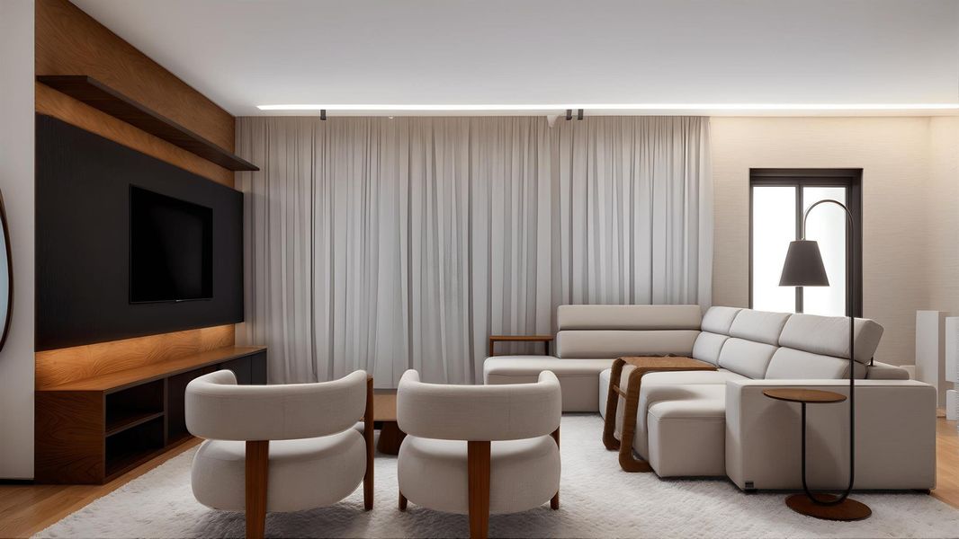 Furnished interior view inside a new home in , Delray Beach (Image 23).