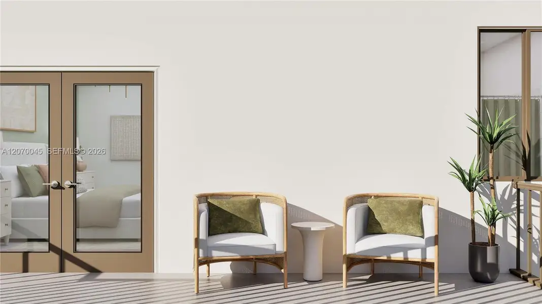 Furnished interior view inside a new home in Coral Breeze, Miami (Image 11).