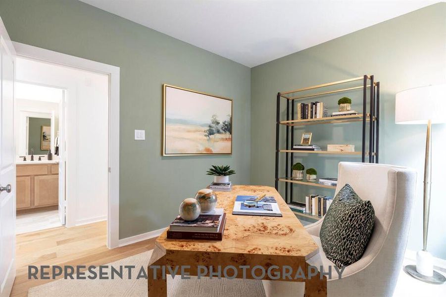 Furnished interior view inside a new home in Hillstead, Lavon (Image 6). Furnished interior view inside a new home in Hillstead, Lavon (Image 6).