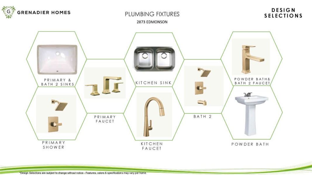 Sample of building materials used in homes in The Tribute, The Colony (Image 10).