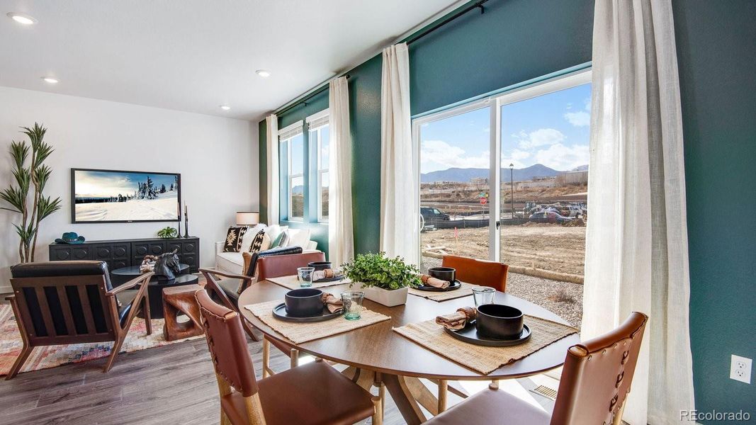Furnished interior view inside a new home in The Ridge at Lorson Ranch, Colorado Springs (Image 28).