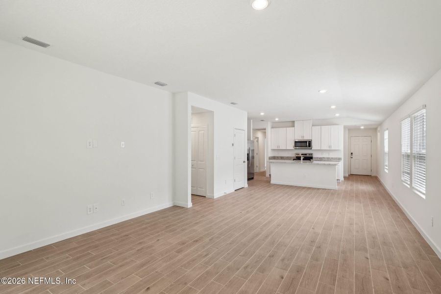 Spacious, unfurnished interior of a new home in Flagler Village - Classic Series, Palm Coast (Image 12). Spacious, unfurnished interior of a new home in Flagler Village - Classic Series, Palm Coast (Image 12).