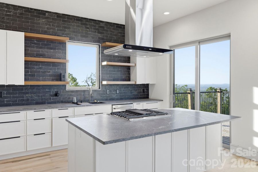 Furnished interior view inside a new home in , Lake Lure (Image 12).