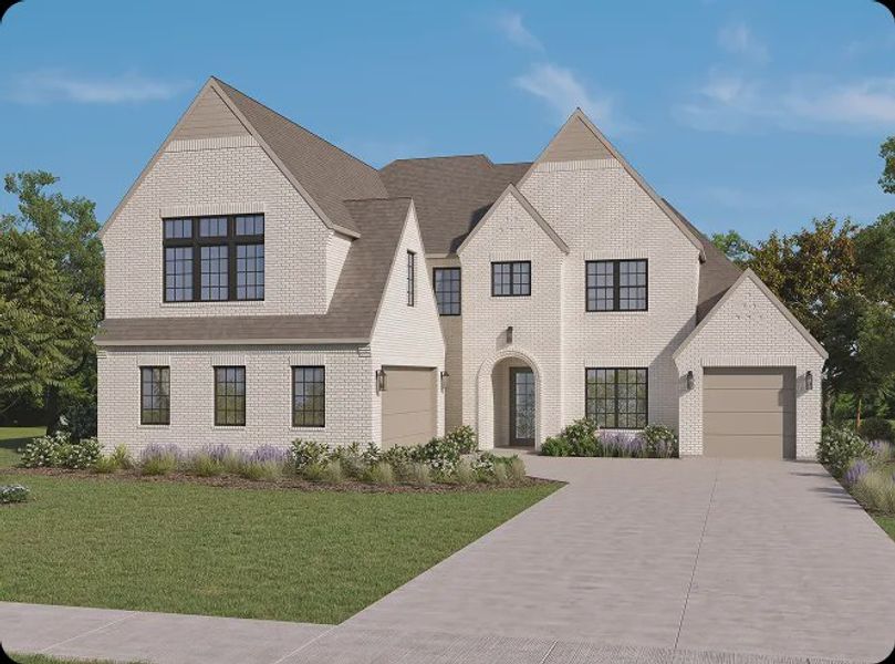 Representative exterior photo of a completed home built from the The Grayson by Homebound in Park Place, Prosper, TX (Image 1). Representative exterior photo of a completed home built from the The Grayson by Homebound in Park Place, Prosper, TX (Image 1).