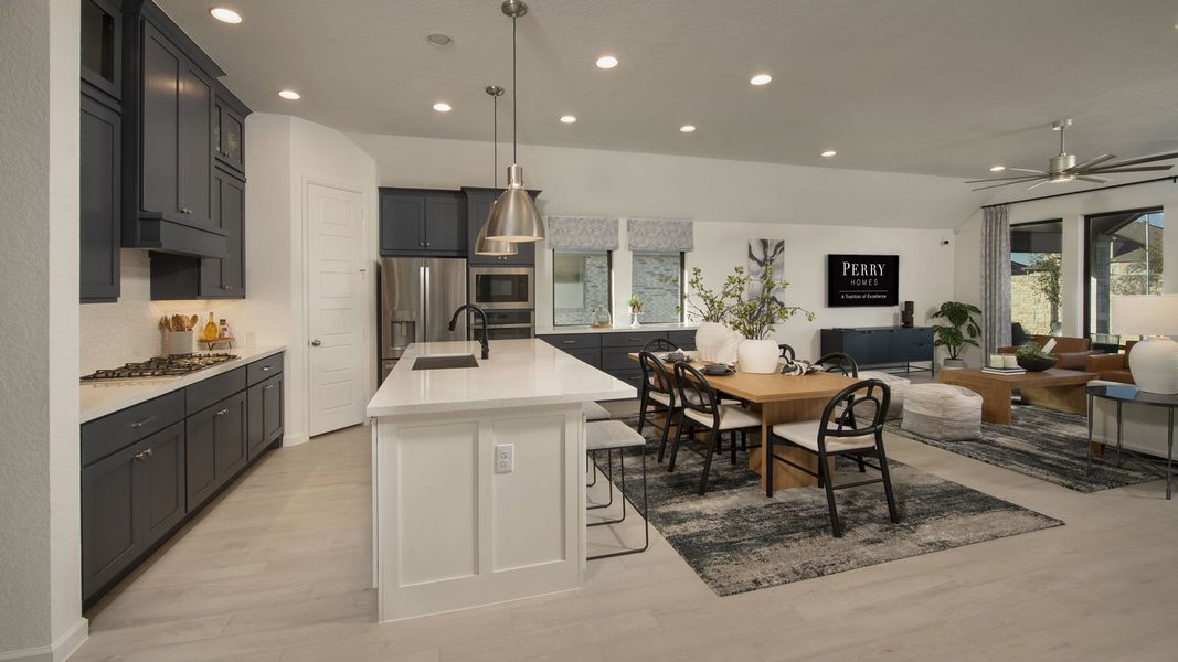 Furnished interior view inside a new home in Meadows of Mill Creek, Seguin (Image 16).