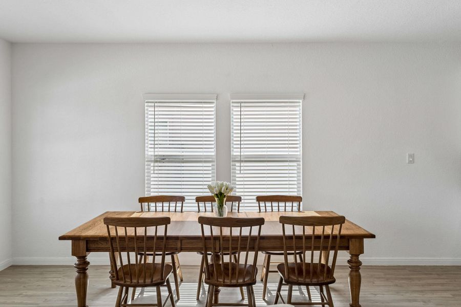 Bright dining area, perfect for daily meals or special occasions.