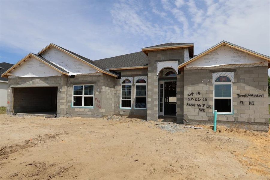 In-progress construction of a new home in Wolf Lake Ranch, Apopka, FL (Image 3).