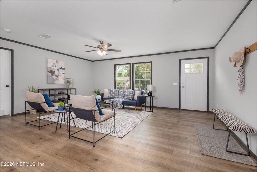 Furnished interior view inside a new home in , St. Augustine (Image 10).