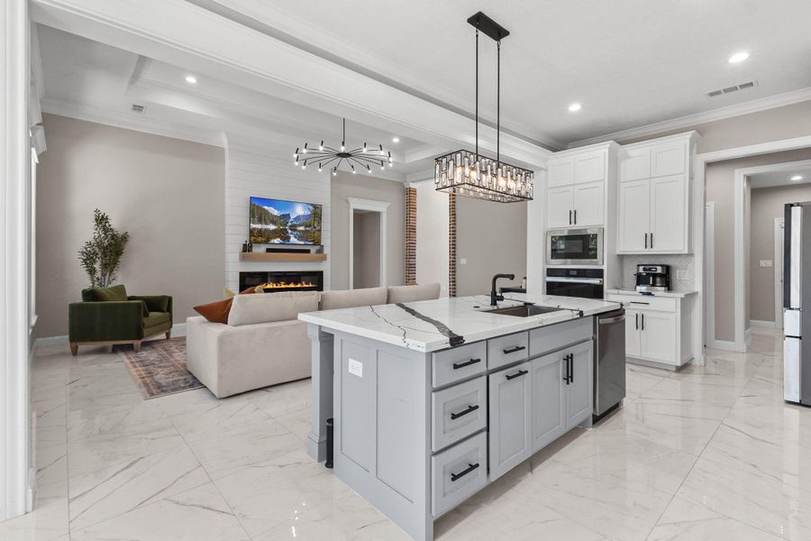 Furnished interior view inside a new home in , Beaumont (Image 42).