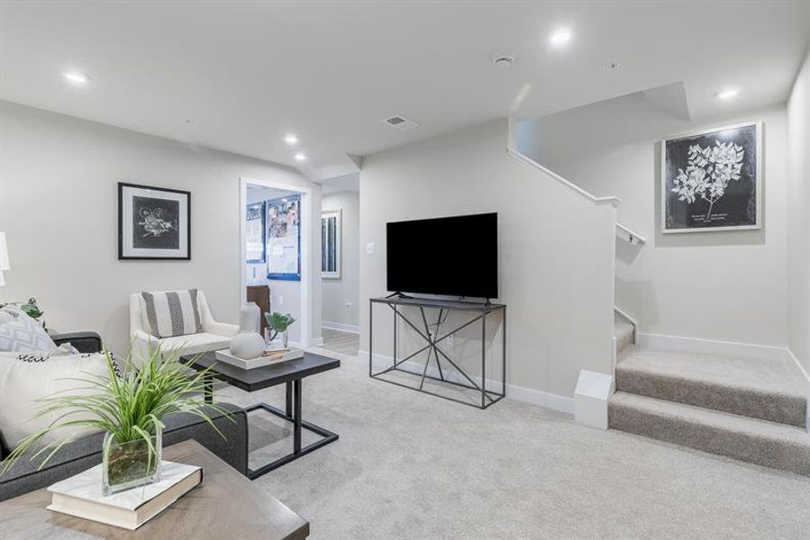 Representative furnished interior of a home built from the Overture by Ryan Homes in Moore Farm Townhomes, Indian Trail (Image 45).