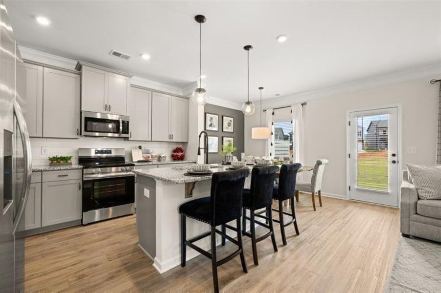 Furnished interior view inside a new home in Jameson Towns, Villa Rica (Image 3).