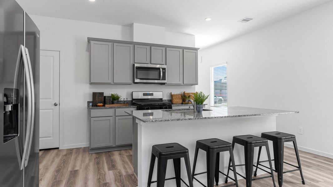 Furnished interior view inside a new home in Lakes at Westland Ranch, League City (Image 5). Furnished interior view inside a new home in Lakes at Westland Ranch, League City (Image 5).