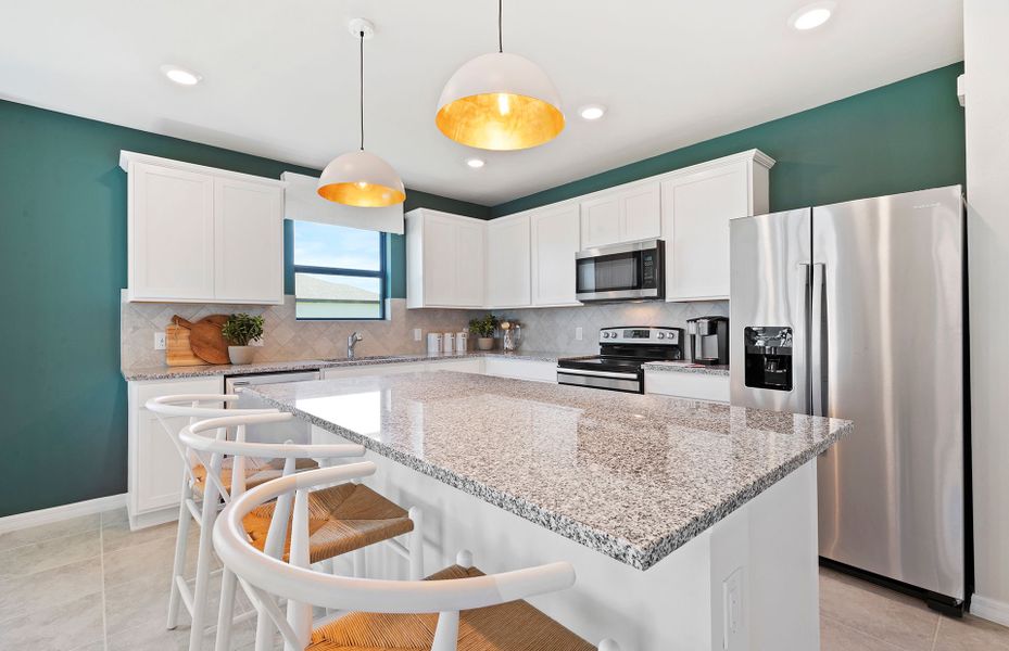 Kitchen with center island