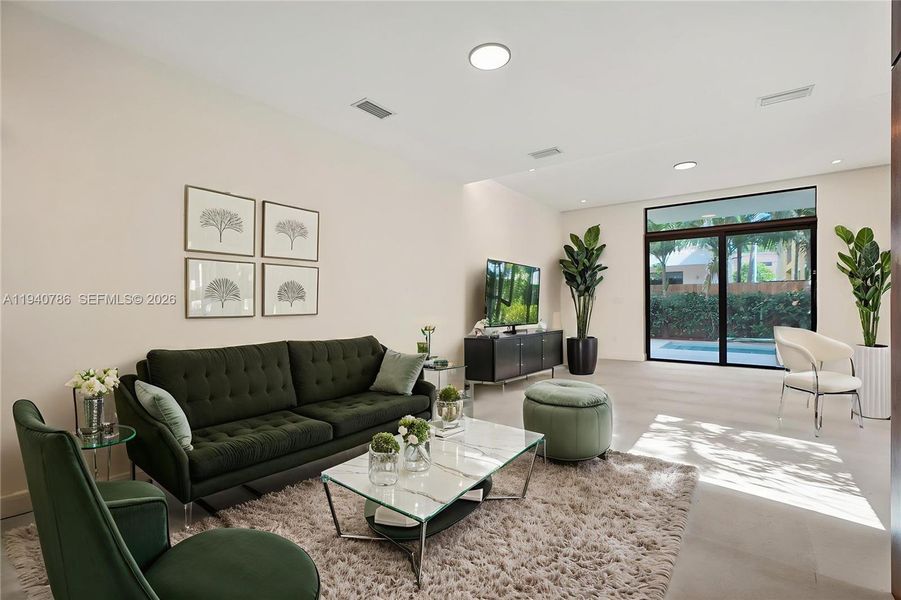 Furnished interior view inside a new home in , Miami (Image 13).