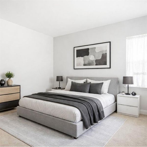 Furnished interior view inside a new home in Blue Diamond , Orlando (Image 51).