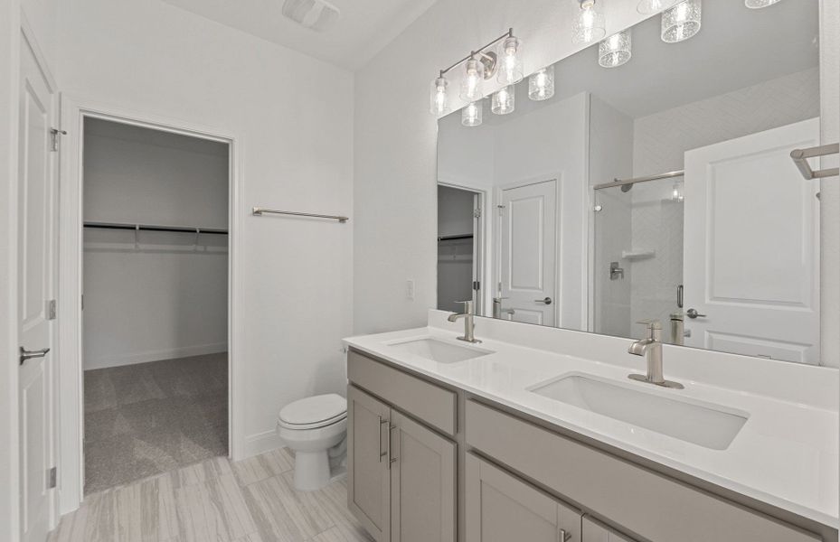 Furnished interior view inside a new home in Patterson Ranch, Georgetown (Image 10).