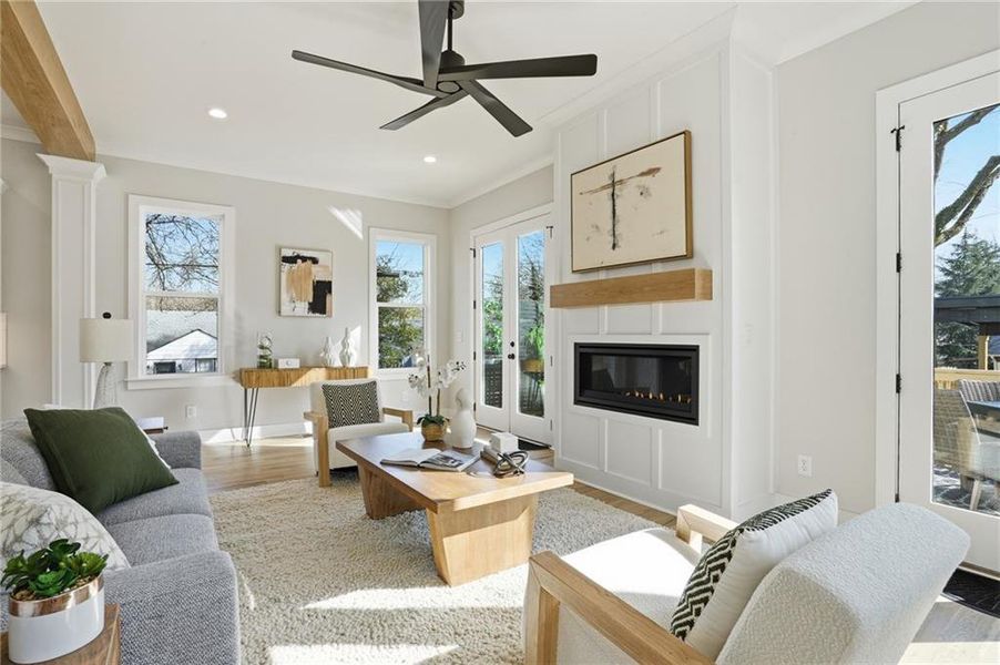 Furnished interior view inside a new home in , Atlanta (Image 15).