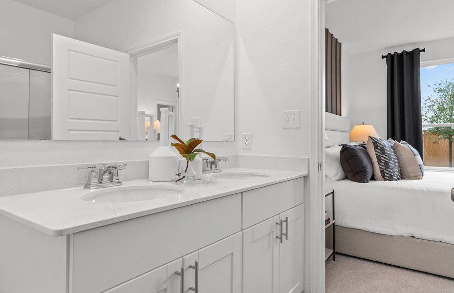 Representative furnished interior of a home built from the Hewitt by Centex in Corley Farms, Boerne (Image 7).