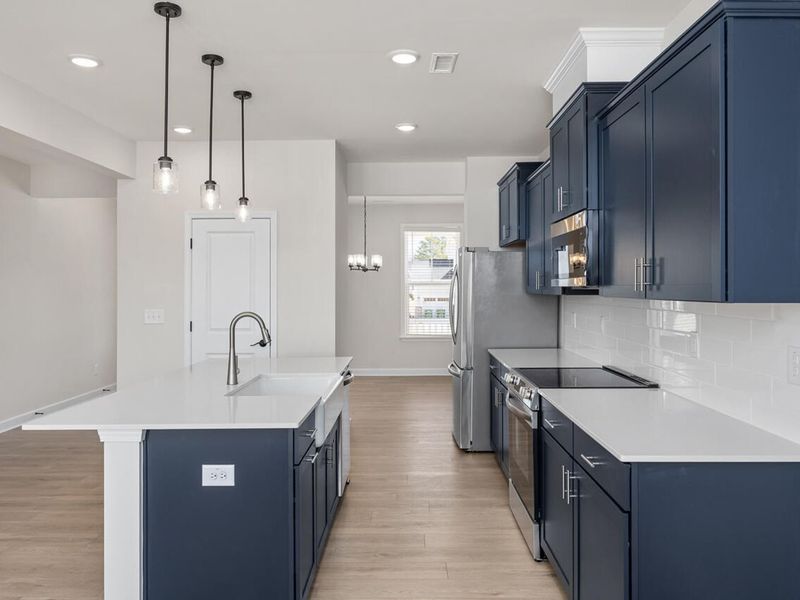 Furnished interior view inside a new home in Tobacco Road, Angier (Image 4).