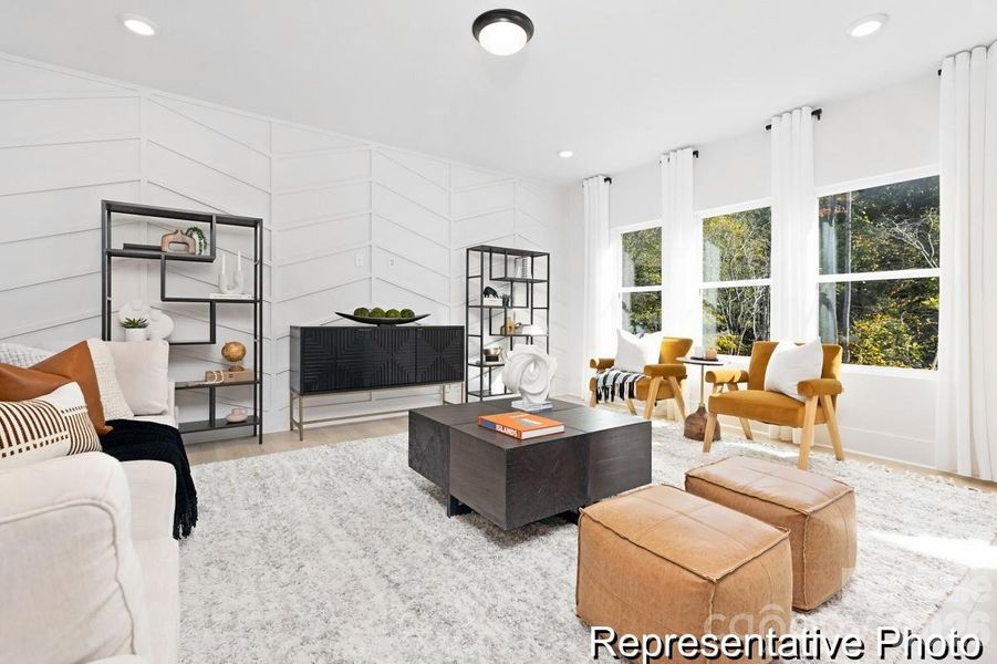 Furnished interior view inside a new home in Lowell Woods, Lowell (Image 11).