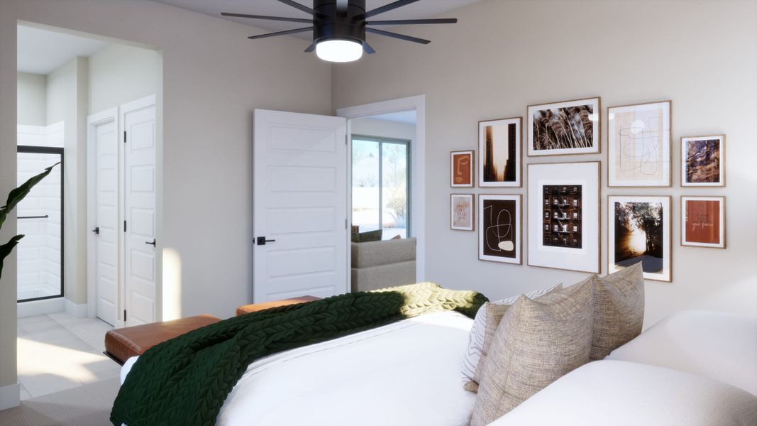 Primary Bedroom | Mariposa | Mira Vista at Victory in Buckeye, AZ by Landsea Homes