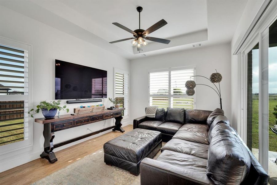 4th bedroom is flexible- Can be a game room, second living or a functional mother in law wing!
