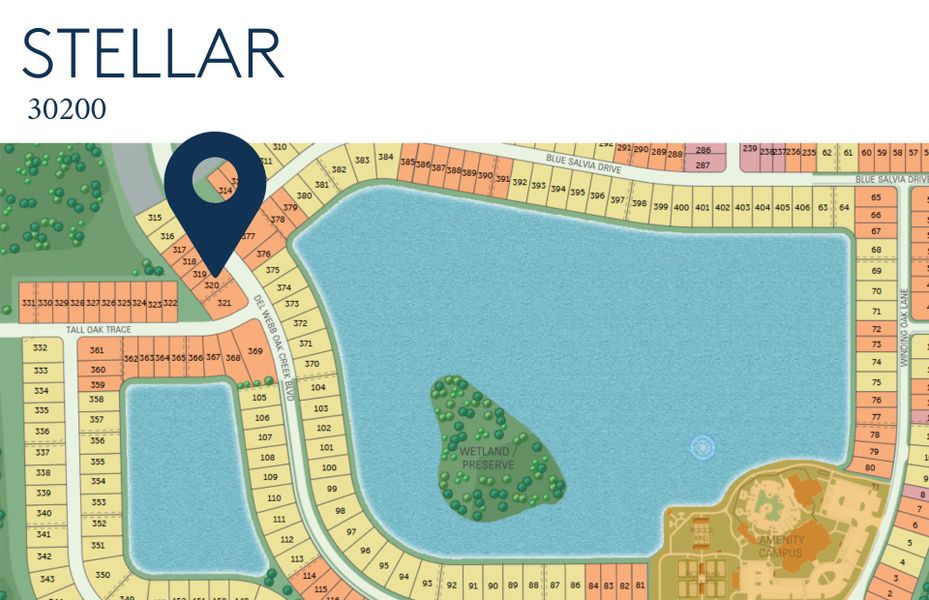 Location of this home within Del Webb Oak Creek