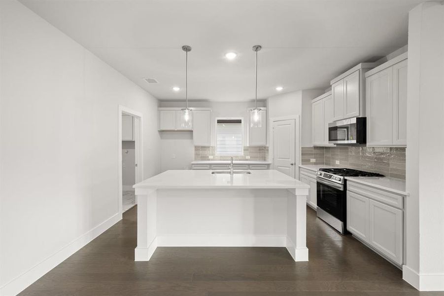 Furnished interior view inside a new home in The Meadows, Denton (Image 9).