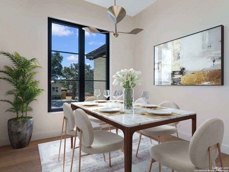 Furnished interior view inside a new home in , Boerne (Image 18).