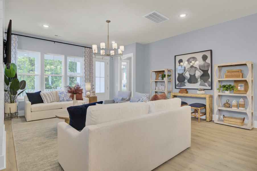 Furnished interior view inside a new home in , Johns Island (Image 12). Furnished interior view inside a new home in , Johns Island (Image 12).