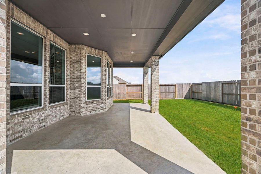 Patio with gas line