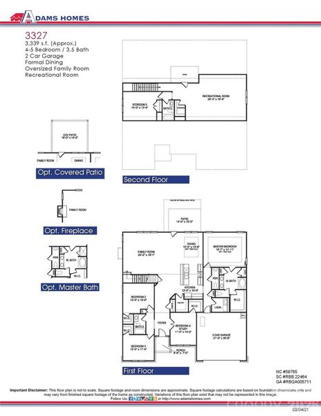 2D floor plan layout of this home in McNeely Farms, Mount Ulla, NC (Image 3). 2D floor plan layout of this home in McNeely Farms, Mount Ulla, NC (Image 3).