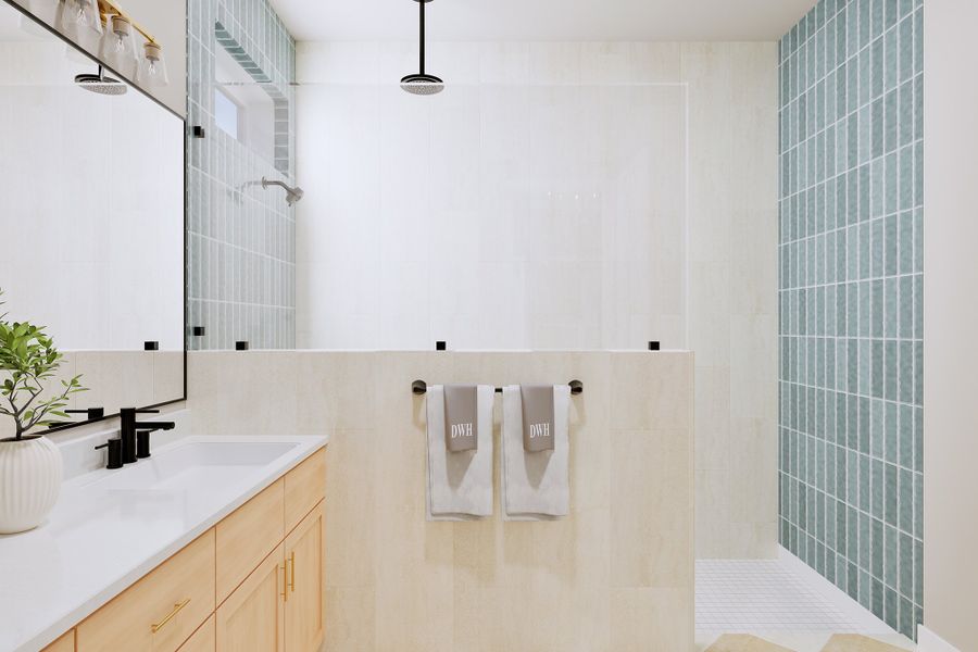 Representative furnished interior of a home built from the The Beeville by David Weekley Homes in La Cima, San Marcos (Image 3).