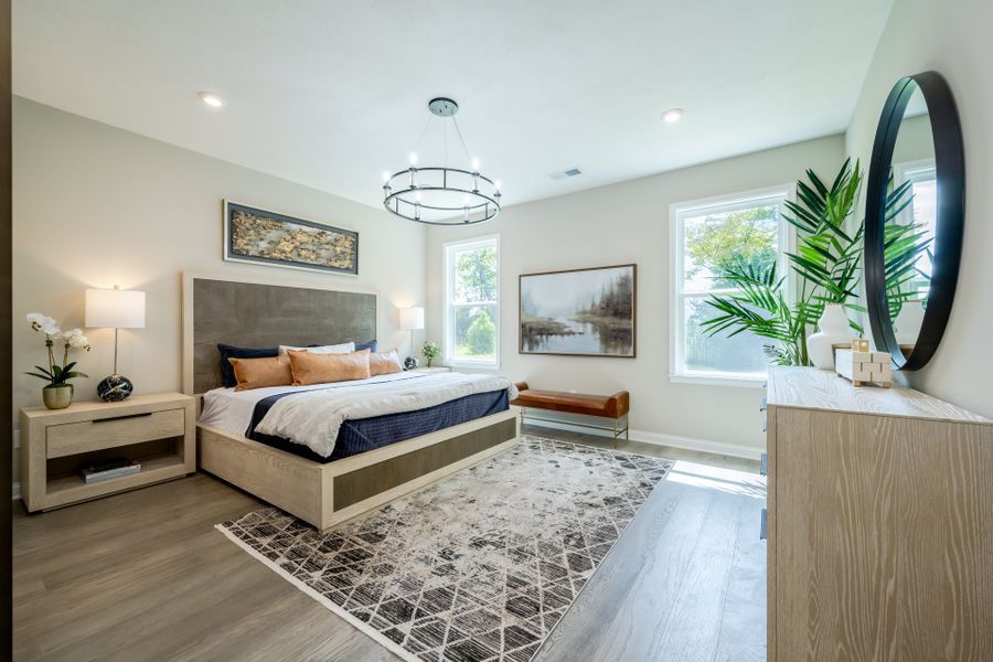 Representative furnished interior of a home built from the Charles by Fischer Homes in Twin Lakes, Hoschton (Image 47).