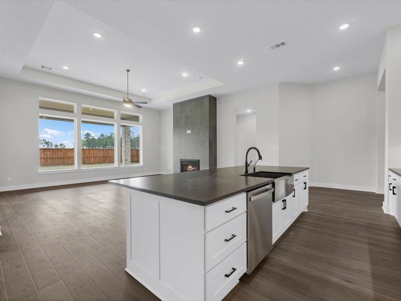Furnished interior view inside a new home in Woodson’s Reserve, Spring (Image 8).