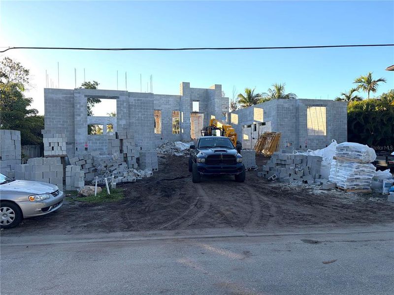 In-progress construction of a new home in , Sarasota, FL (Image 25).