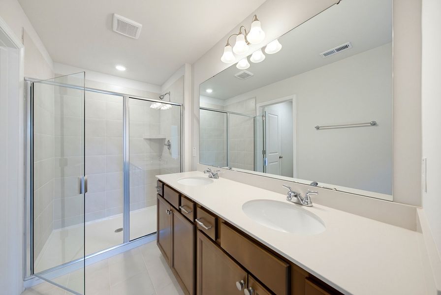 Furnished interior view inside a new home in Sweetbrier, Durham (Image 10).